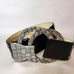 CHICO'S Interlocking Low Waist Belt  S/M